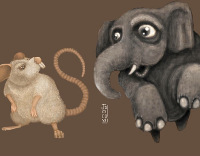 Rat and elephant