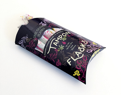 Tampon Flask - Interactive Packaging Design
