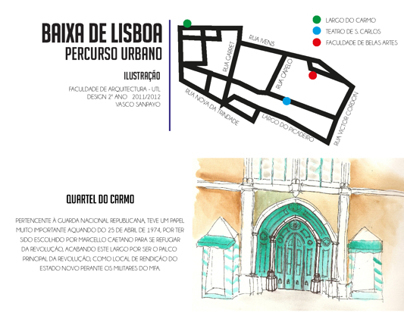 Illustration - Urban Route in Lisbon's Downtown