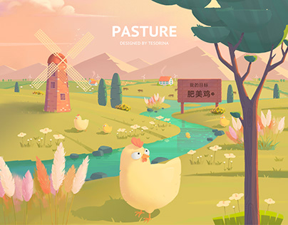 Sunset Pasture · Chickens
