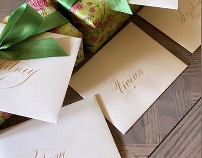 Calligraphy, cards
