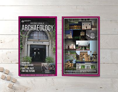 Archaeology Department newsletter design