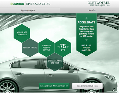 Emerald Club Promotional Landing Page