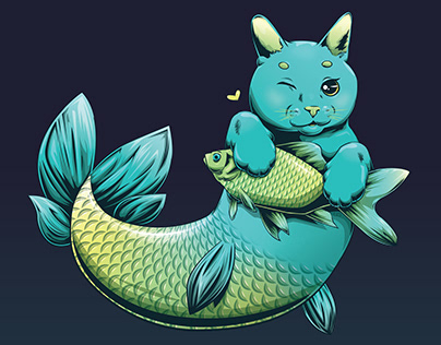 Catfish - Cat Mermaid