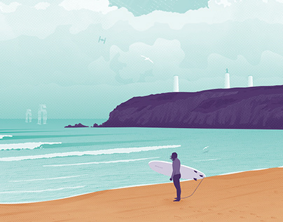 Travel Poster Tramore Beach