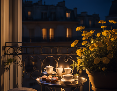 Cena romantica en Paris