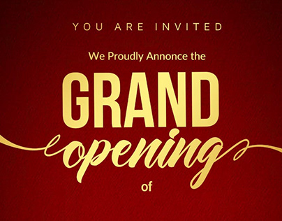 Invitation - Restaurant Grand Opening