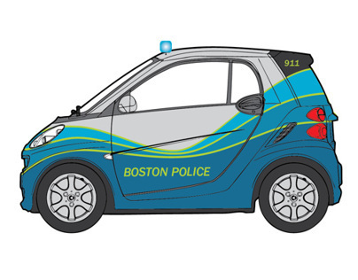 Boston Police Car