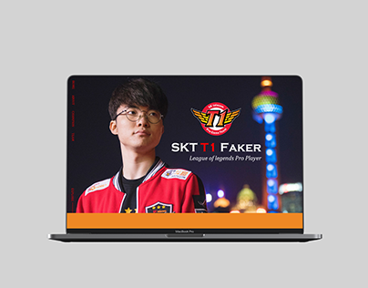 SKT T1 Faker FanSite Personal Design