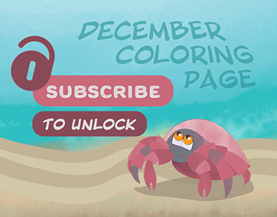 December Coloring Page and Journal