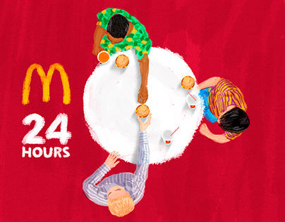 McDonald's® 24 Hours. 🌞🌝🌛🌜🌚🌕🌖🌗🌘🌑🌒🌓🌔🌙