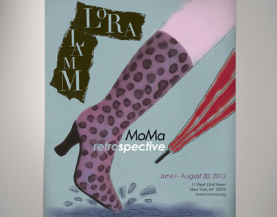 Lora Lamm exhibition poster