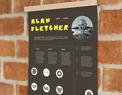 Плакат-инфографика "Алан Флетчер"