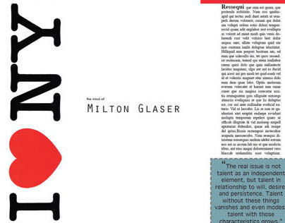 Milton Glaser - Magazine Article Design