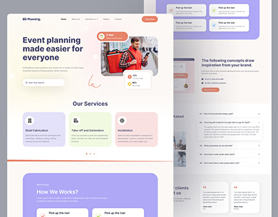 Event Planning: Website UI Design