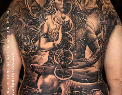Religious Tattoo by Sunny Bhanushali and Allan Gois.