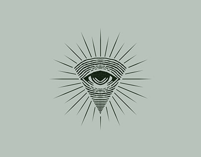 Hand Drawn Triangle Oculist Eye Logo ( For Sale )
