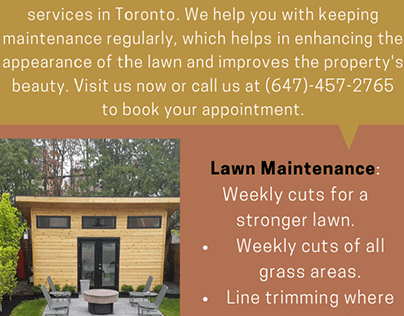 Explore For Lawn Maintenance Services In Toronto