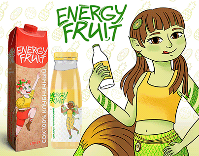 Packaging Design and Illustrations for Juice