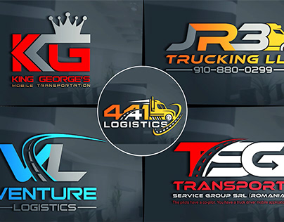 Transport, Logistics, Trucking, Dispatching Logo Design