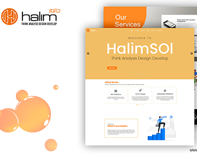 Halim Sol website design