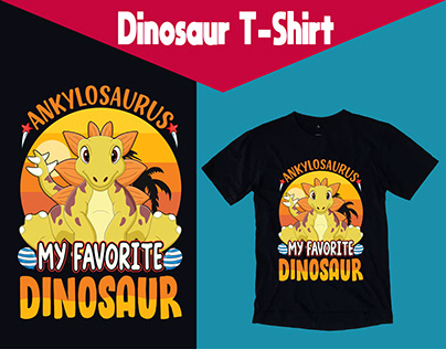 Dinosaur T-Shirt Design - 10