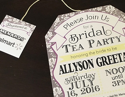 Tea Party / Bridal Shower Invitations : Allyson Greetan