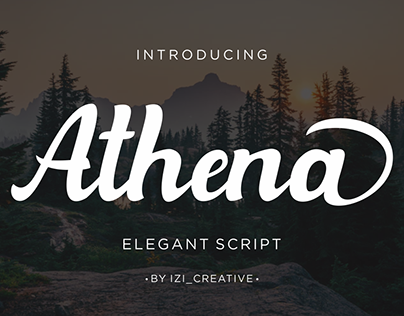 Athena_Script Fonts