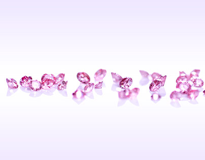 Jewelry Photography of Pink Diamonds