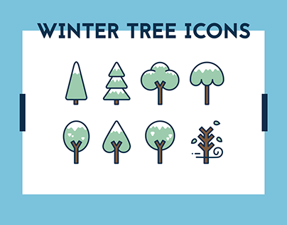 Winter Tree Icons