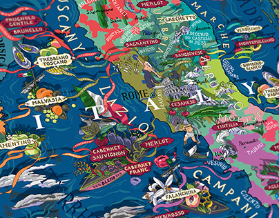 Illustrated Maps | Wine Puzzles