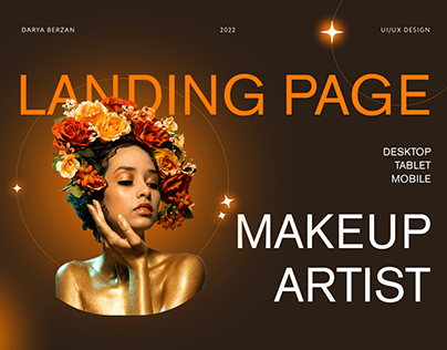 Landing Page Makeup Artist