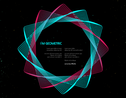 Geometric Gradient Poster