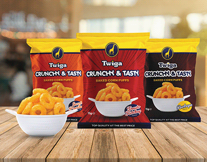 Twiga Corn Puffs Packaging Design