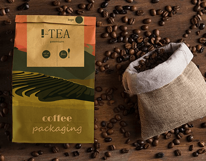 tea or coffe packaging design