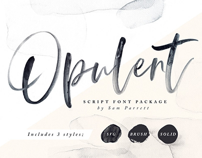Opulent Font + SVG