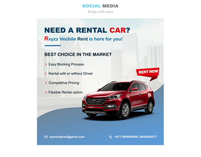 Social Media Post for Vehicle Rental Company