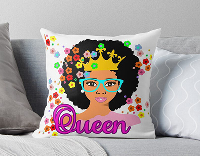 Queen Throw Pillow