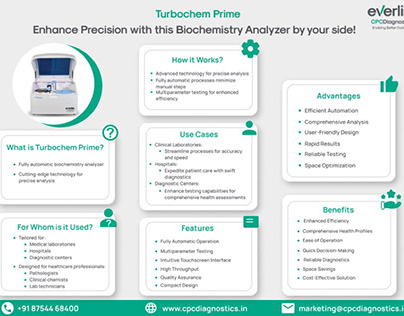 TurboChem Prime Fully Automatic Biochemistry Analyzer