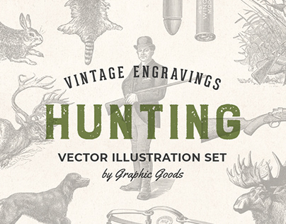 Hunting – Vintage Engraving Illustrations