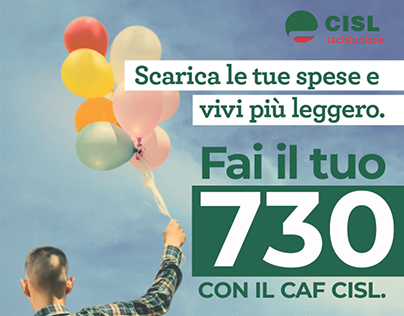 Poster campagna 730 per CISL Roma