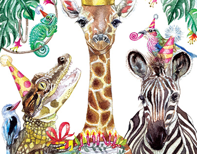 Jungle Party Card