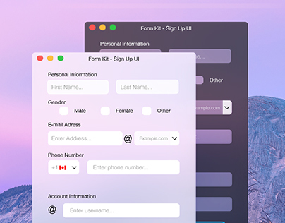 UI Form Kit - Designed for Mac OS X Yosemite