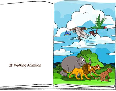 Animal Walking 2D Animation