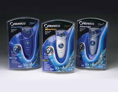 Norelco Mens Electric Shaving Packaging Design Line