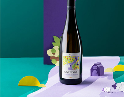 Wine label - La cabane des moutons - Alsace