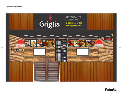 Marca e PDV para restaurante Griglia