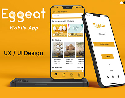 Eggeat Mobile App - Ux | Ui Design