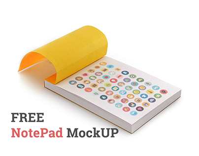 NotePad MockUp PSD (Freebie)