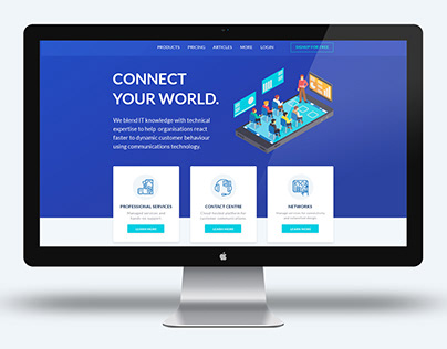 Connect Your World - Landing Page UI